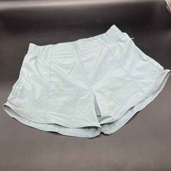 Lululemon 2021 size 10 Hotty Hot Short II 2.5" Hazy Jade Pale Green Excellent - Picture 1 of 11